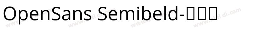 OpenSans Semibeld字体转换